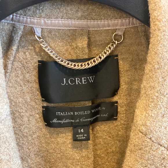 J.Crew Camel Wrap Blazer Jacket in Italian Boiled Wool Sz 14. MSRP $298. - Picture 7 of 8